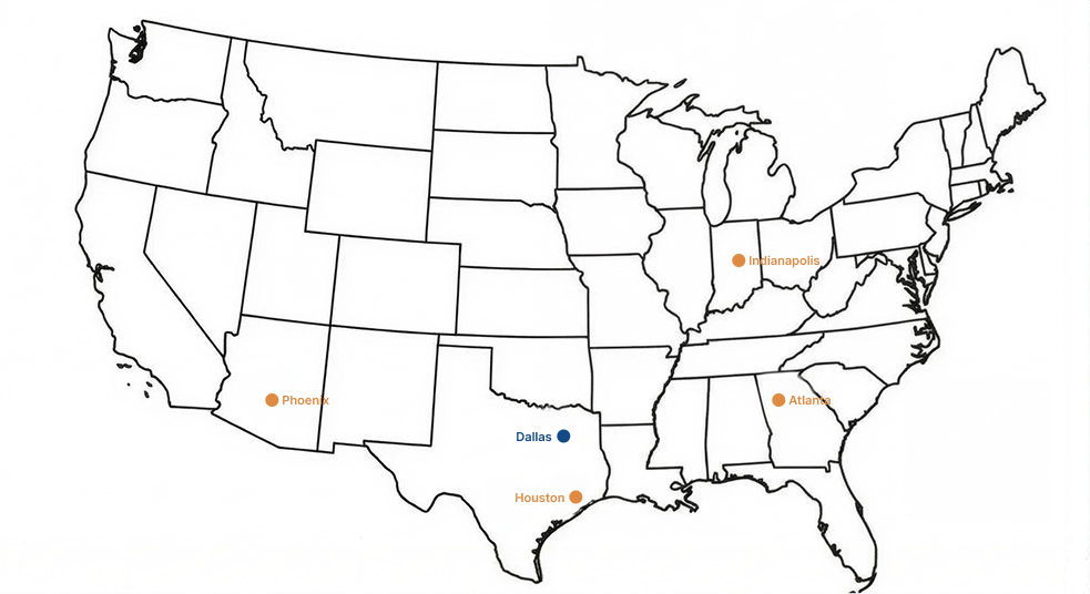 United States dental center locations map